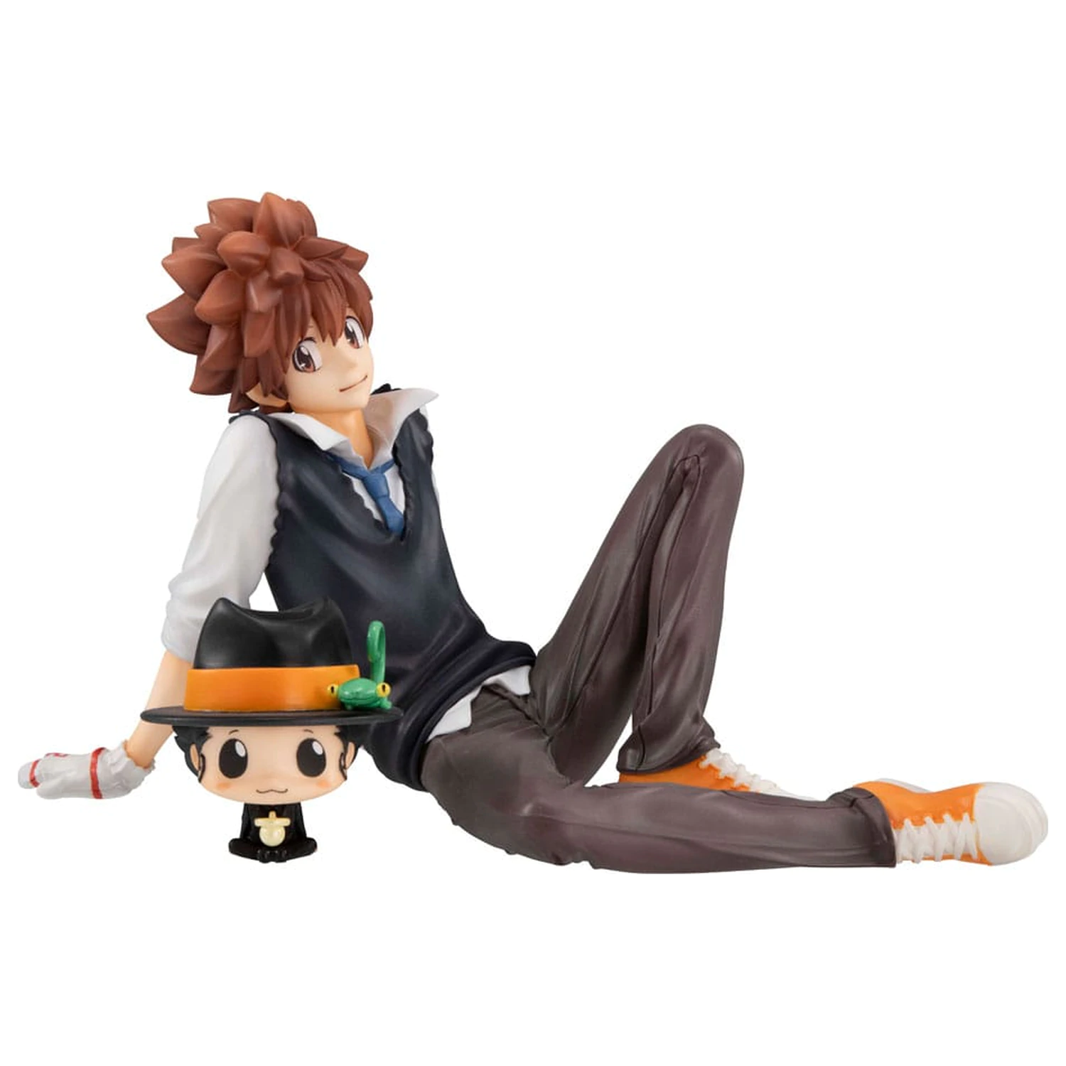 Katekyo Hitman Reborn! G.E.M. Series PVC socha Tsuna & Reborn Palm Size 9 cm produktová fotografia