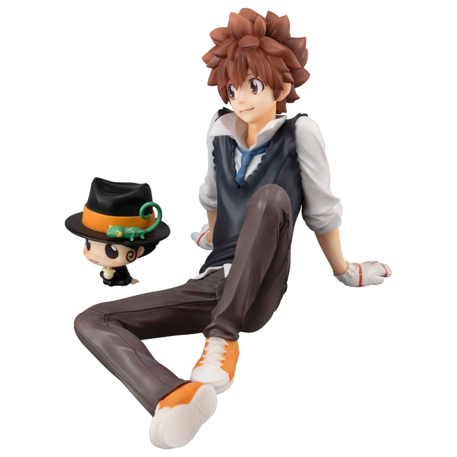 Katekyo Hitman Reborn! G.E.M. Series PVC socha Tsuna & Reborn Palm Size 9 cm produktová fotografia