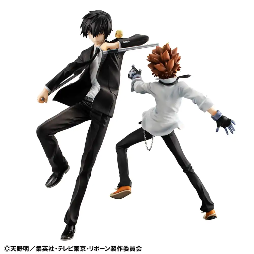 Katekyo Hitman Reborn! G.E.M. Series PVC Socha Tsunayoshi Sawada & Kyoya Hibari & Reborn Sada 21 cm produktová fotografia