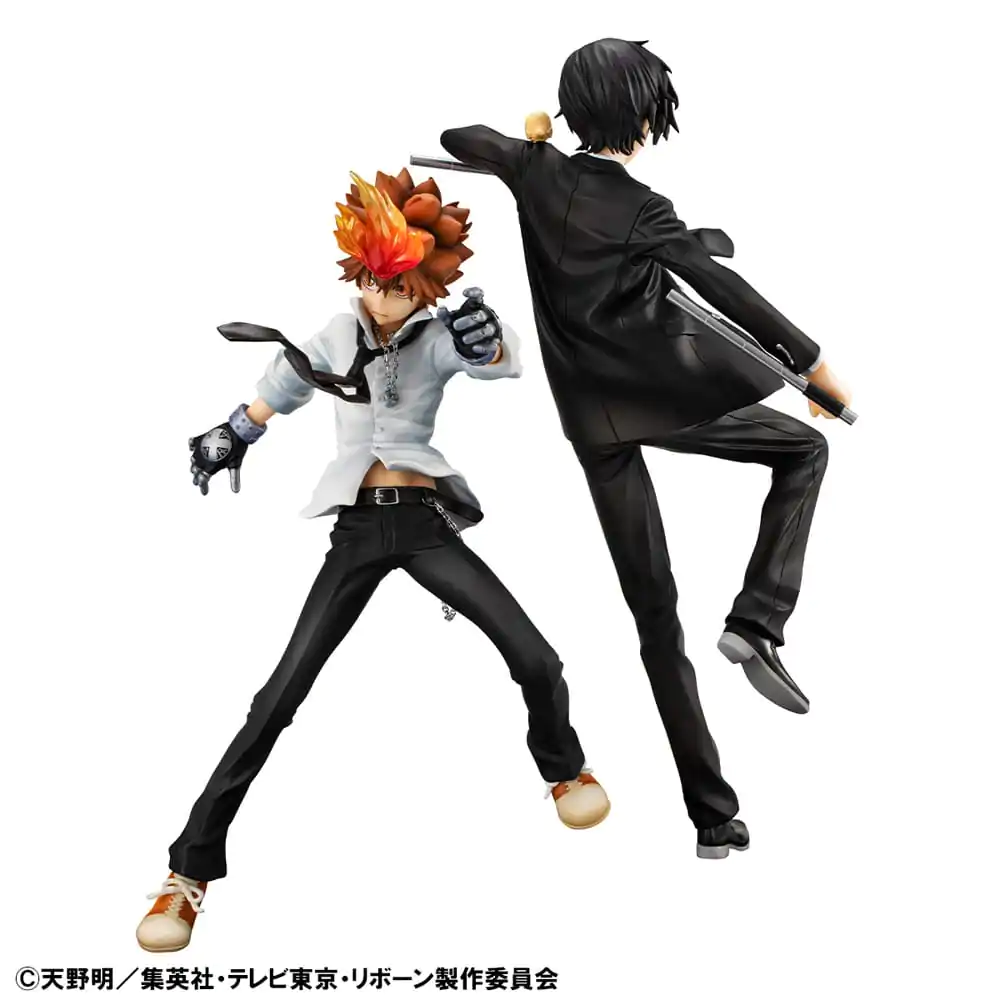 Katekyo Hitman Reborn! G.E.M. Series PVC Socha Tsunayoshi Sawada & Kyoya Hibari & Reborn Sada 21 cm produktová fotografia