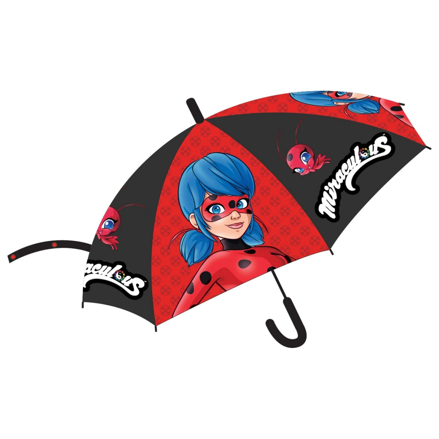 Miraculous: Tales of Ladybug & Cat Noir Lucky Bug detský poloautomatický dáždnik Ø74 cm produktová fotografia