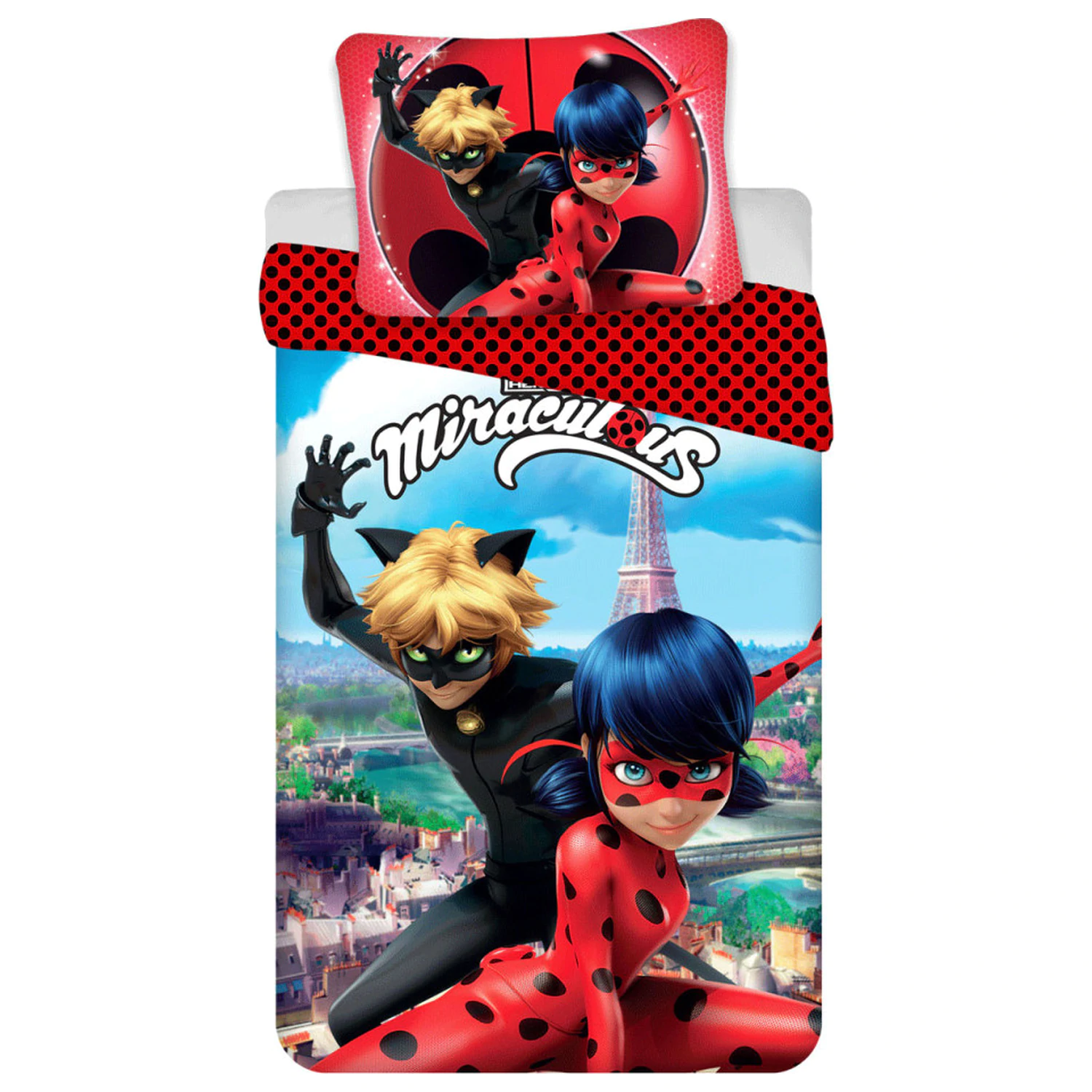 Miraculous: Tales of Ladybug & Cat Noir Paris obliečka na perinu produktová fotografia