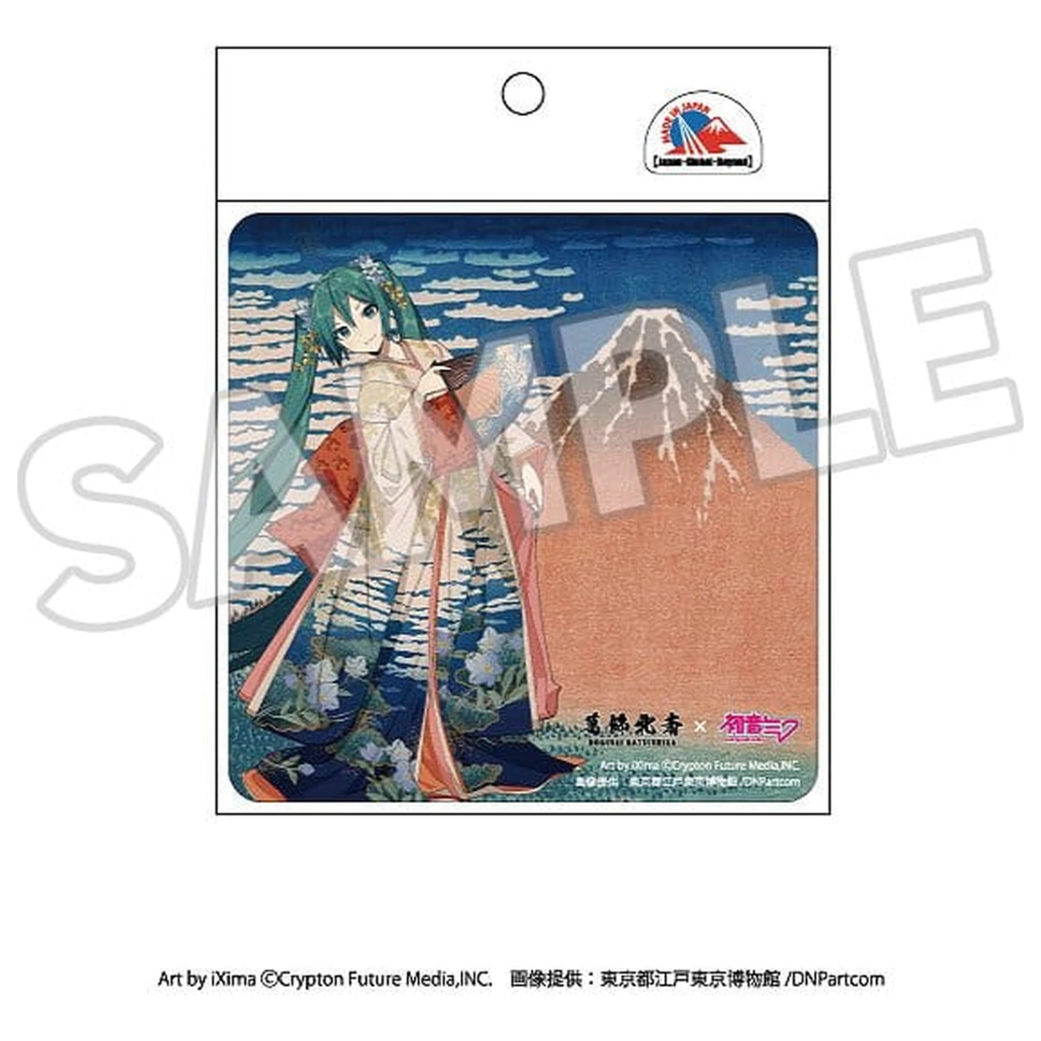 Katsushika Hokusai x Hatsune Miku magnet na auto Thirty-six Views of Mount Fuji Fine Wind, Clear Morning produktová fotografia
