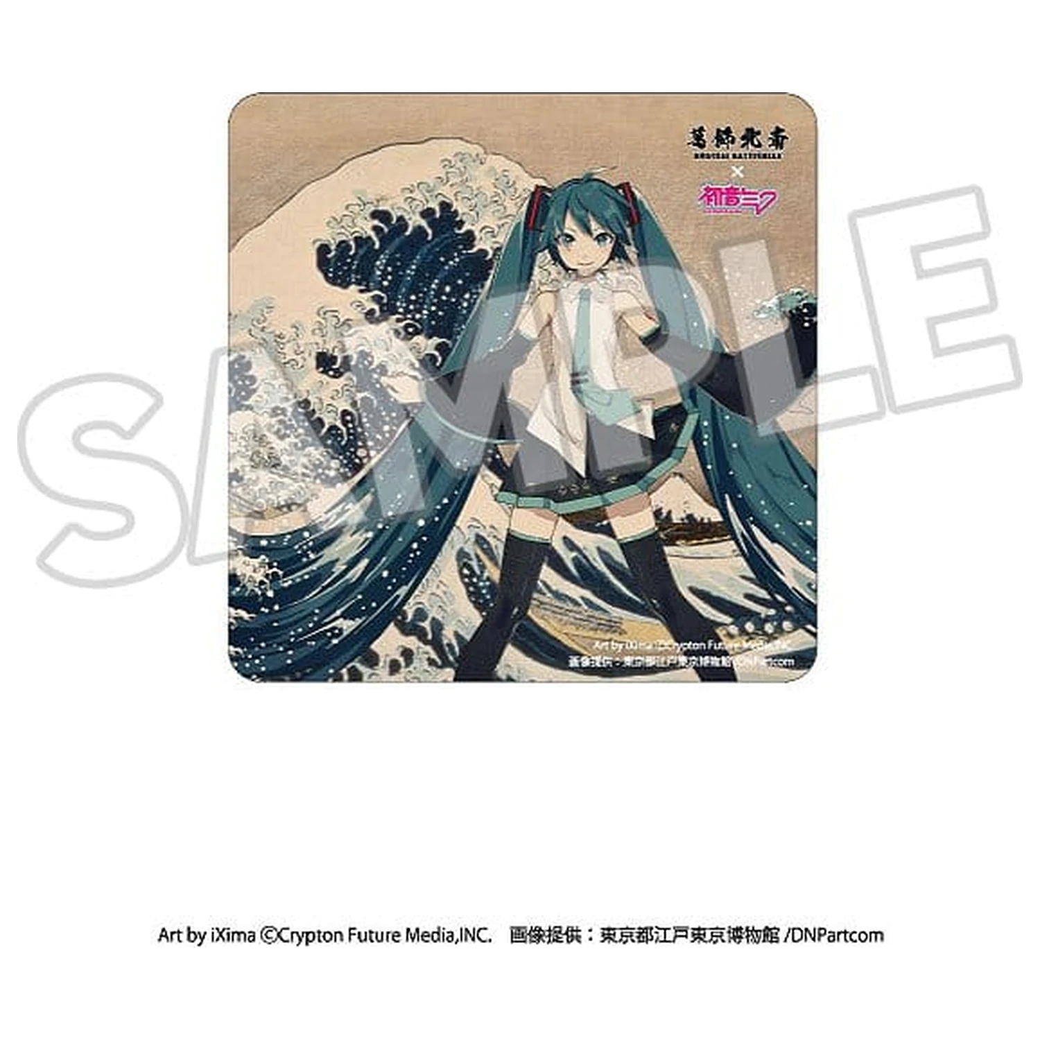 Katsushika Hokusai x Hatsune Miku magnet na auto Tridsaťšesť pohľadov na horu Fudži/Veľká vlna pri Kanagawe produktová fotografia