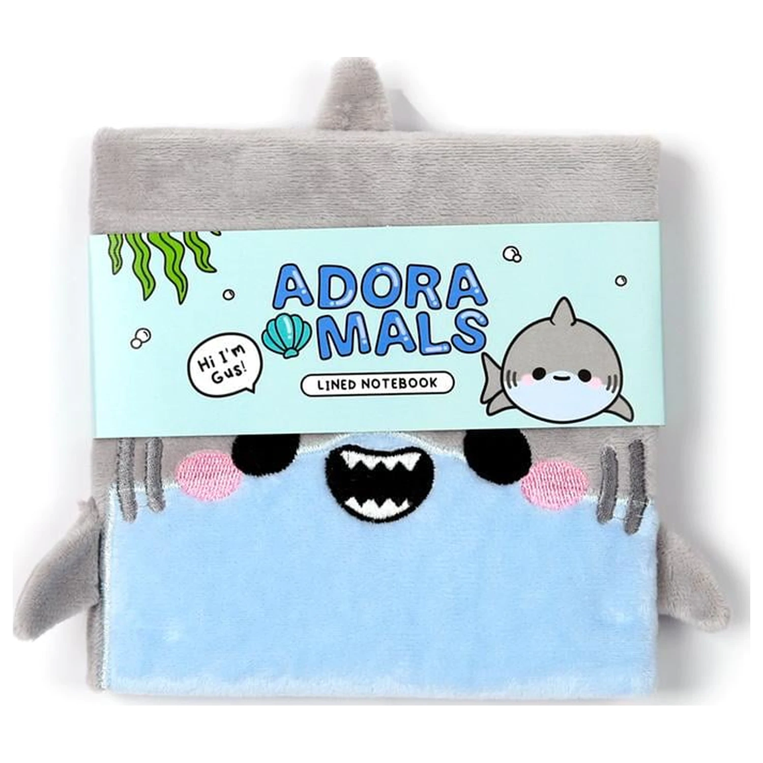 Kawaii Adoramals Shark prémiový chlpatý zápisník produktová fotografia