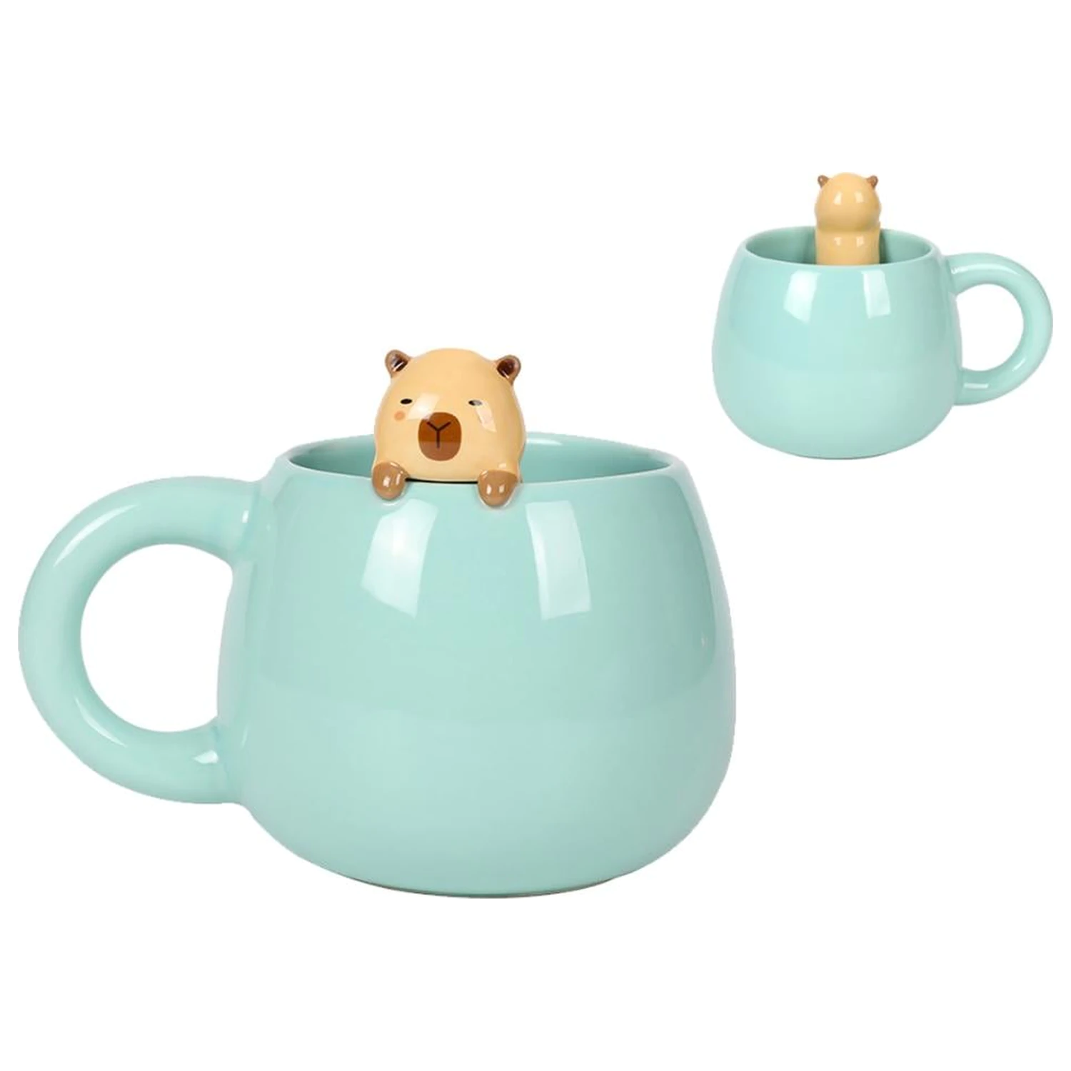 Kawaii Capybara keramický hrnček 470ml produktová fotografia