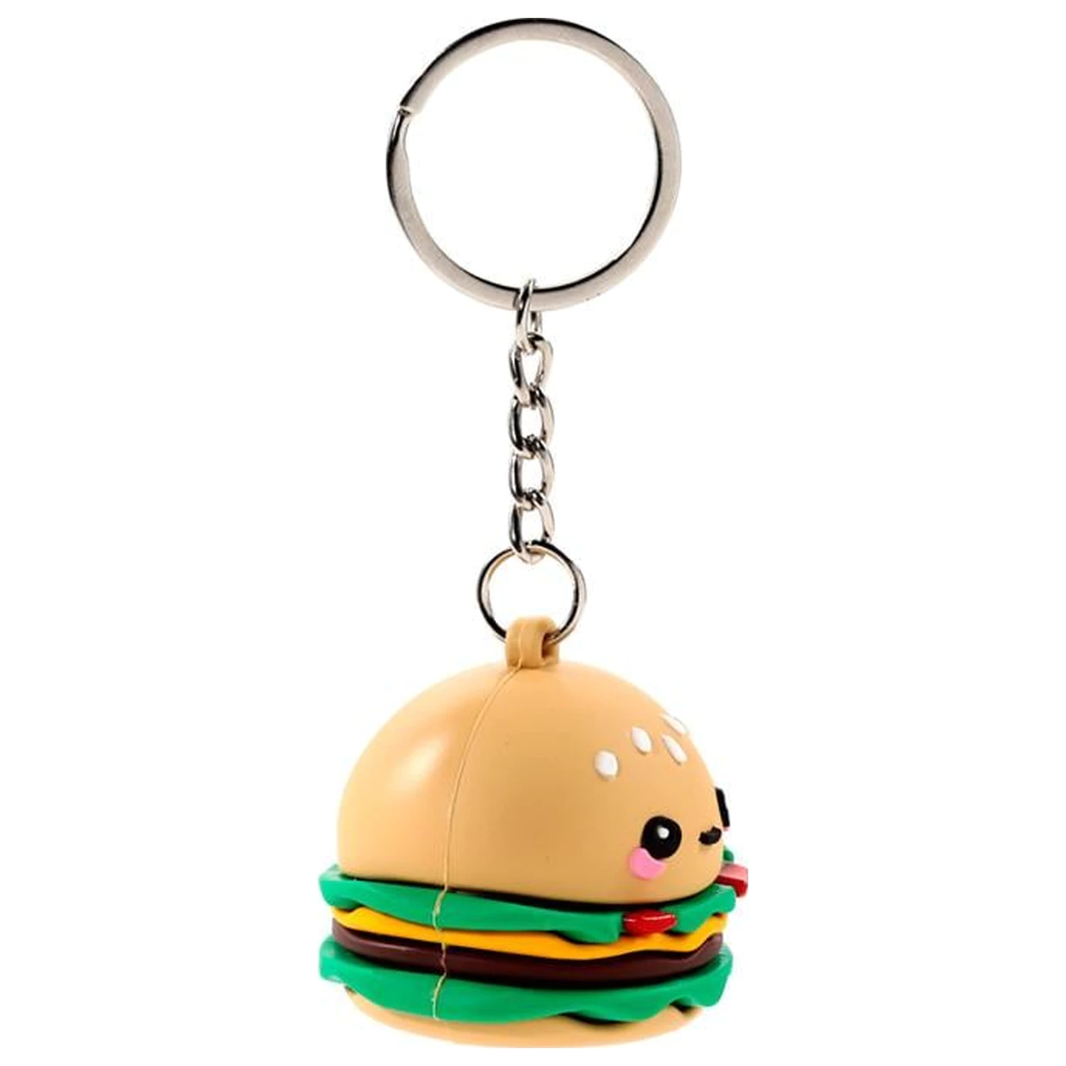 KAWAII Hammy the Burger PVC 3D kľúčenka produktová fotografia