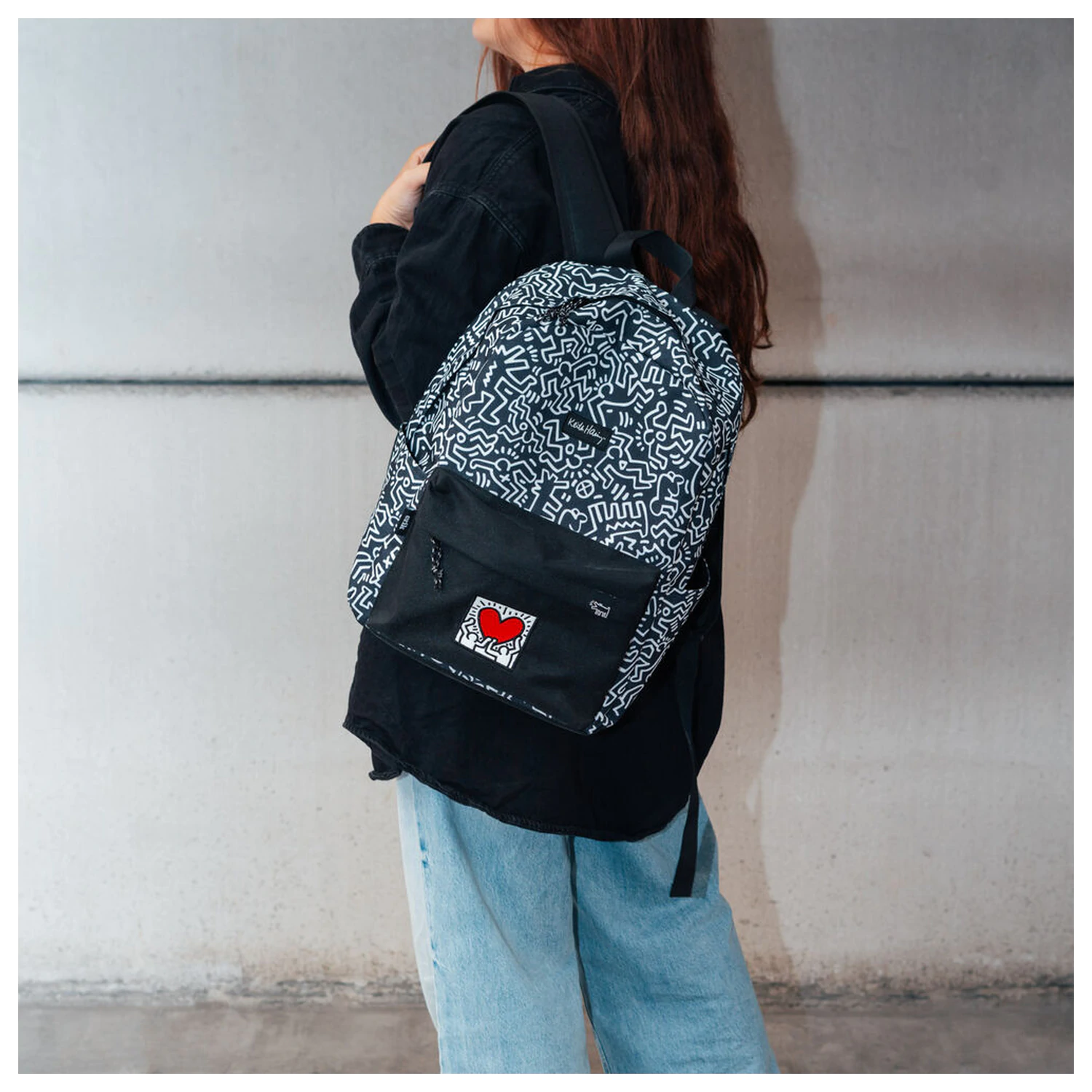 Keith Haring ruksak produktová fotografia