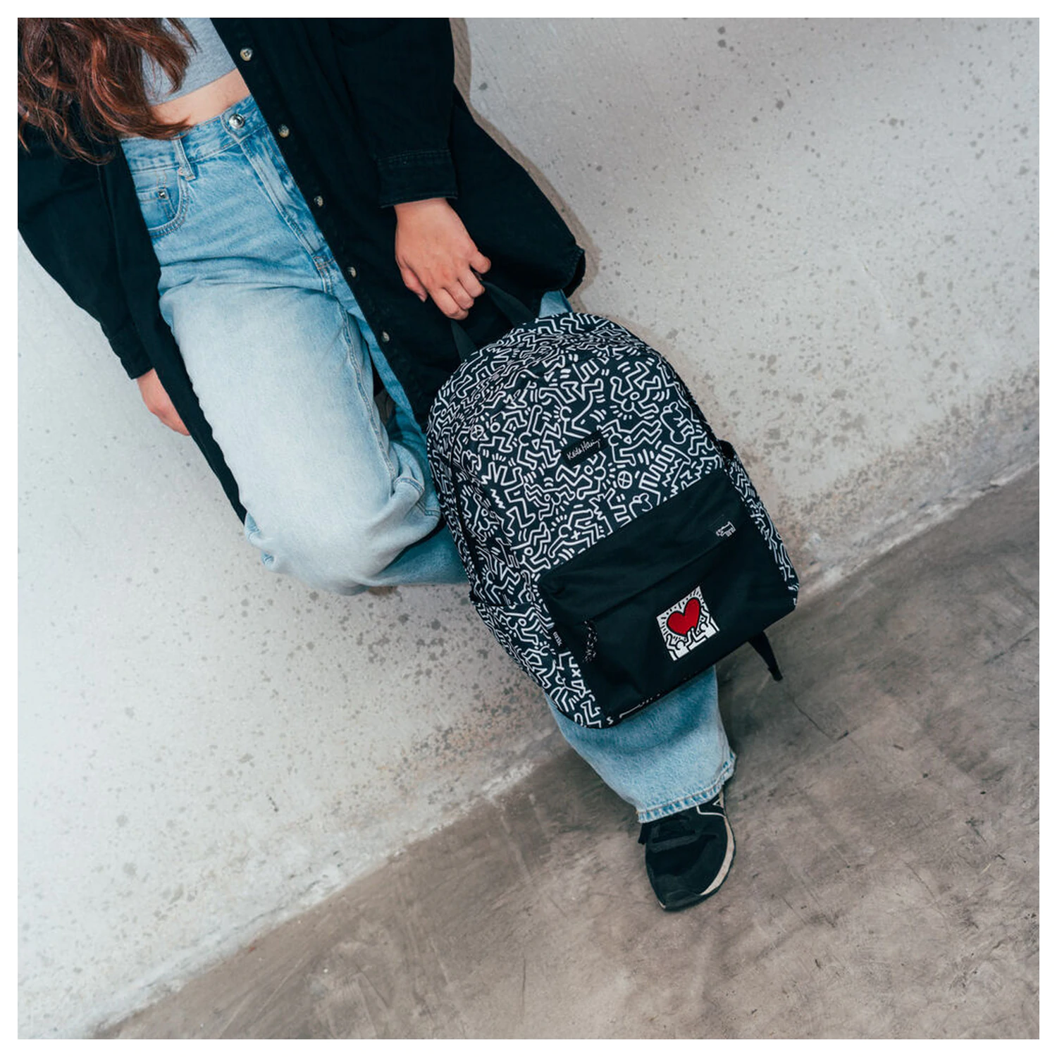 Keith Haring ruksak produktová fotografia