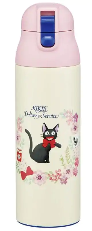 Fľaša na vodu Kiki delivery's service One Push Jiji Guirlande de fleurs 500 ml termékfotó