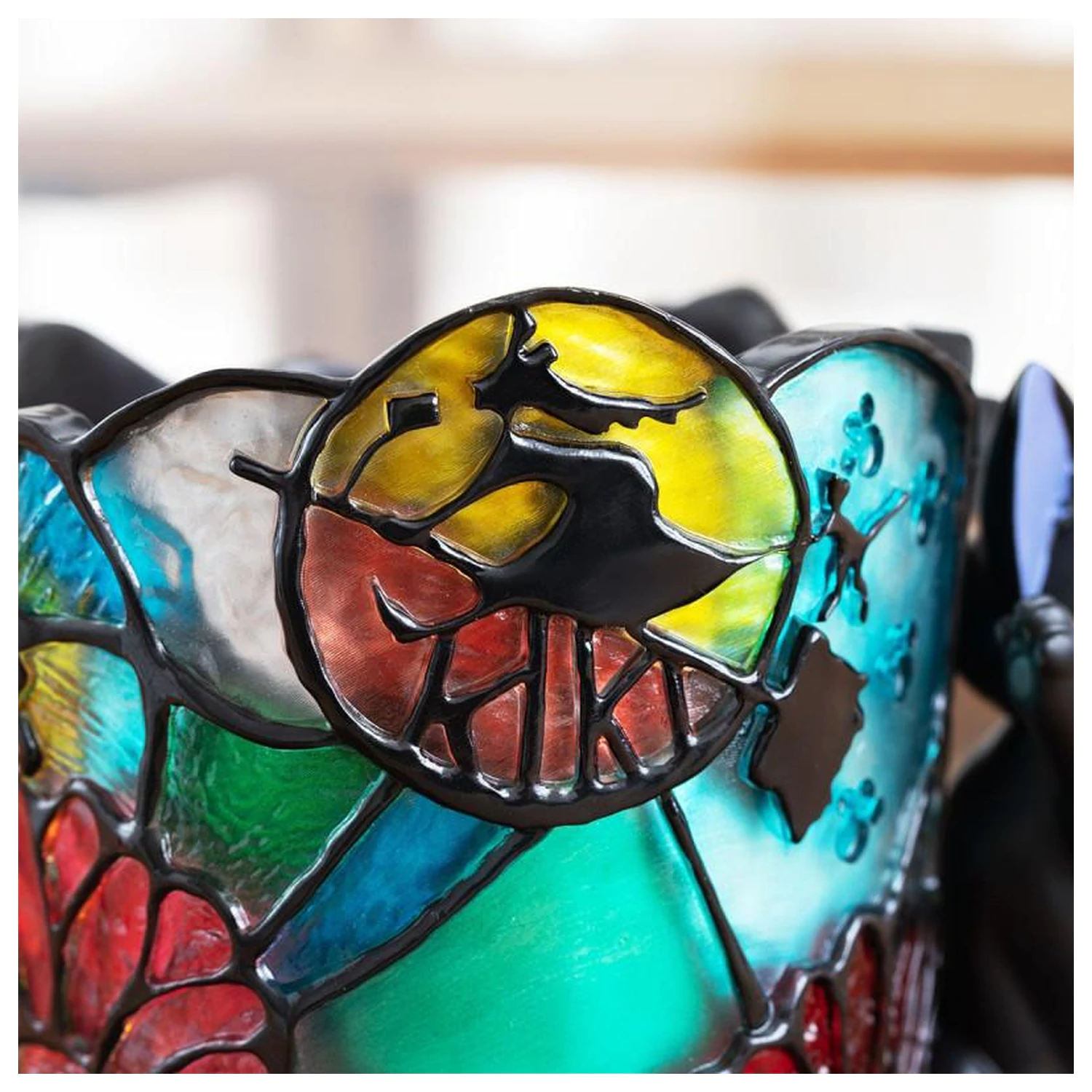 Kiki's Delivery Service Jiji Stained Glass kvetináč Diorama 18.5 cm produktová fotografia