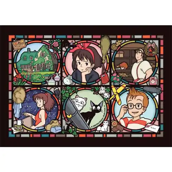 Kiki's Delivery Service Puzzle S motívom vitráže postáv z galérie (208 dielikov) produktová fotografia