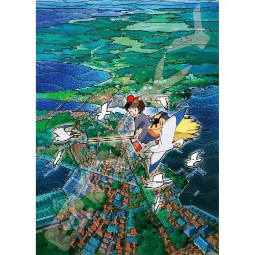 Kiki's Delivery Service Puzzle Vitráže Koriko City's Sky (500 dielikov) produktová fotografia