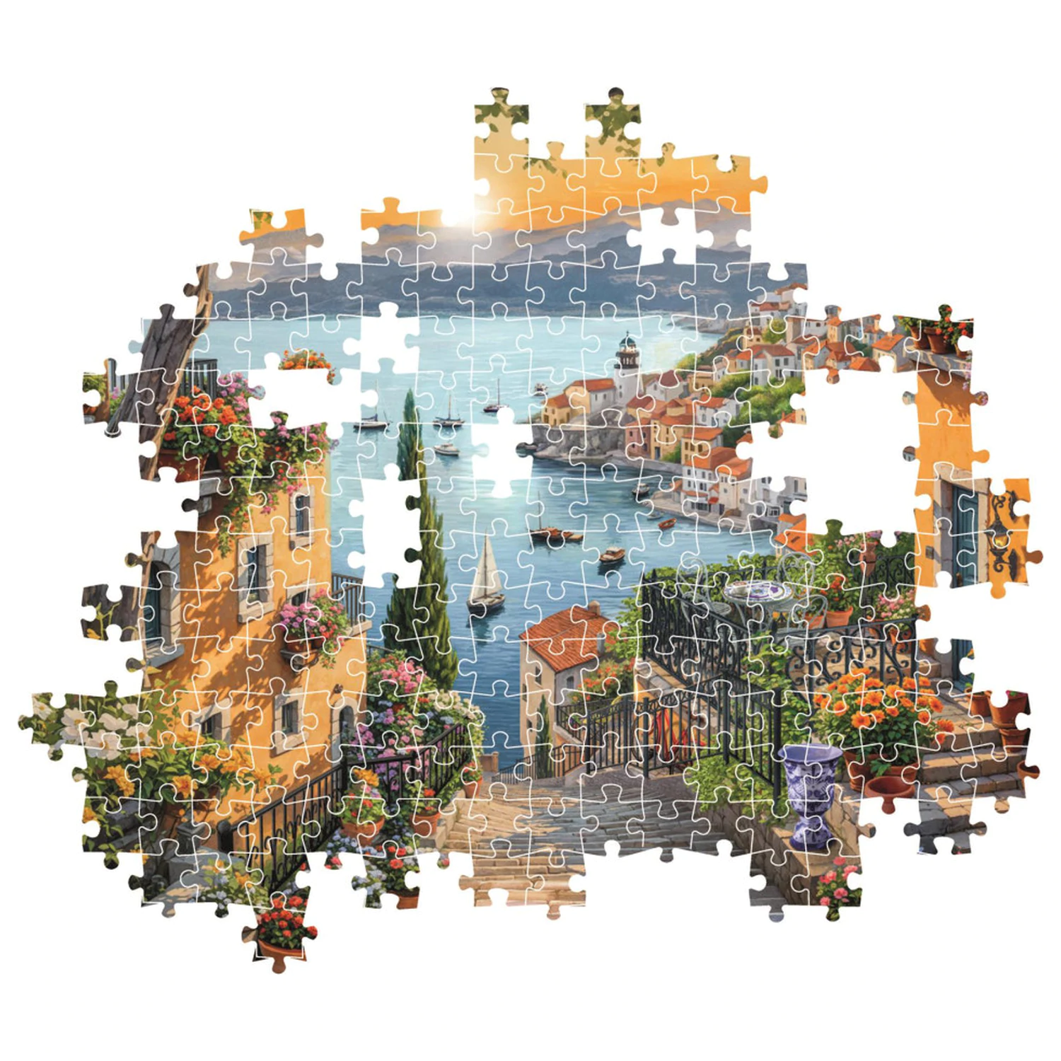Harbor Steps 1500-dielne puzzle produktová fotografia