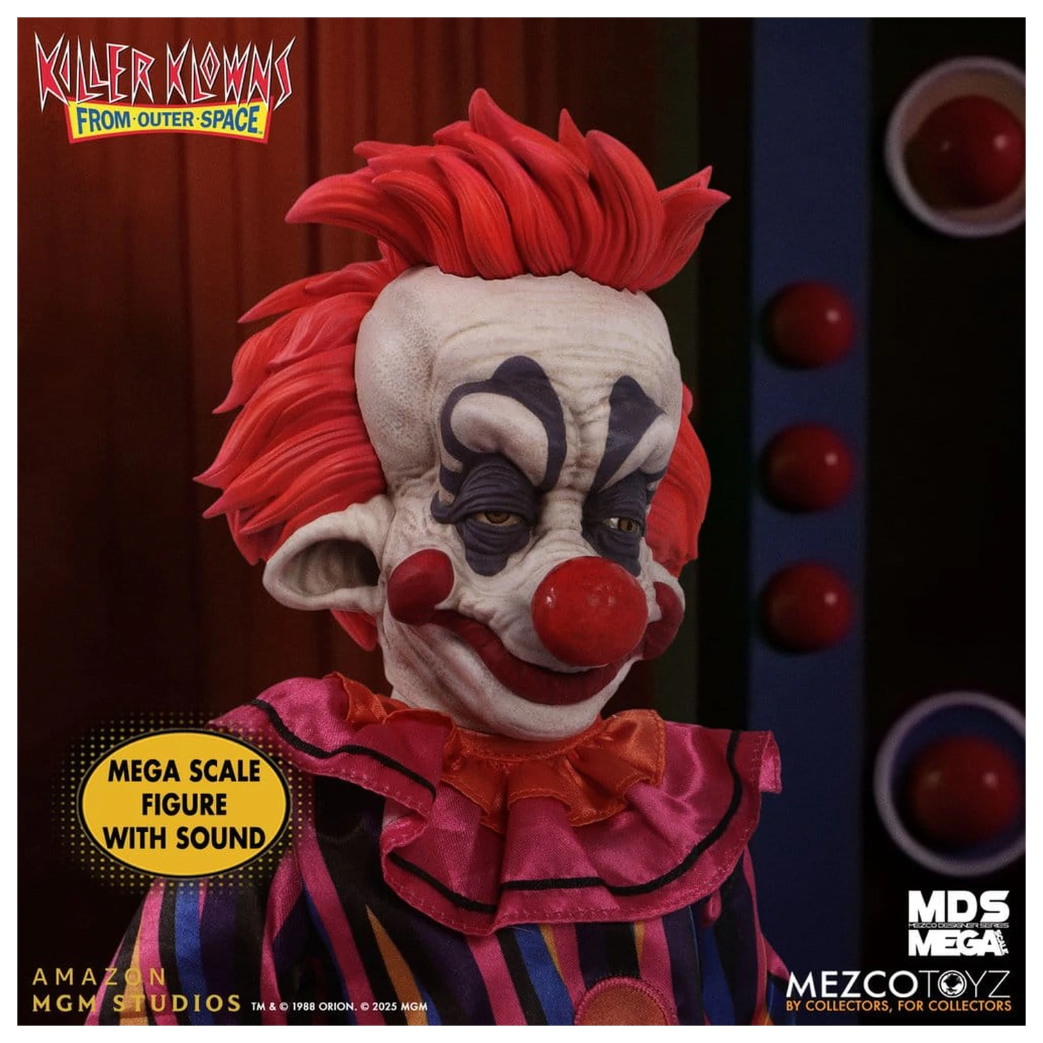 Killer Klowns from Outer Space MDS Mega Scale bábika Rudy 38 cm produktová fotografia