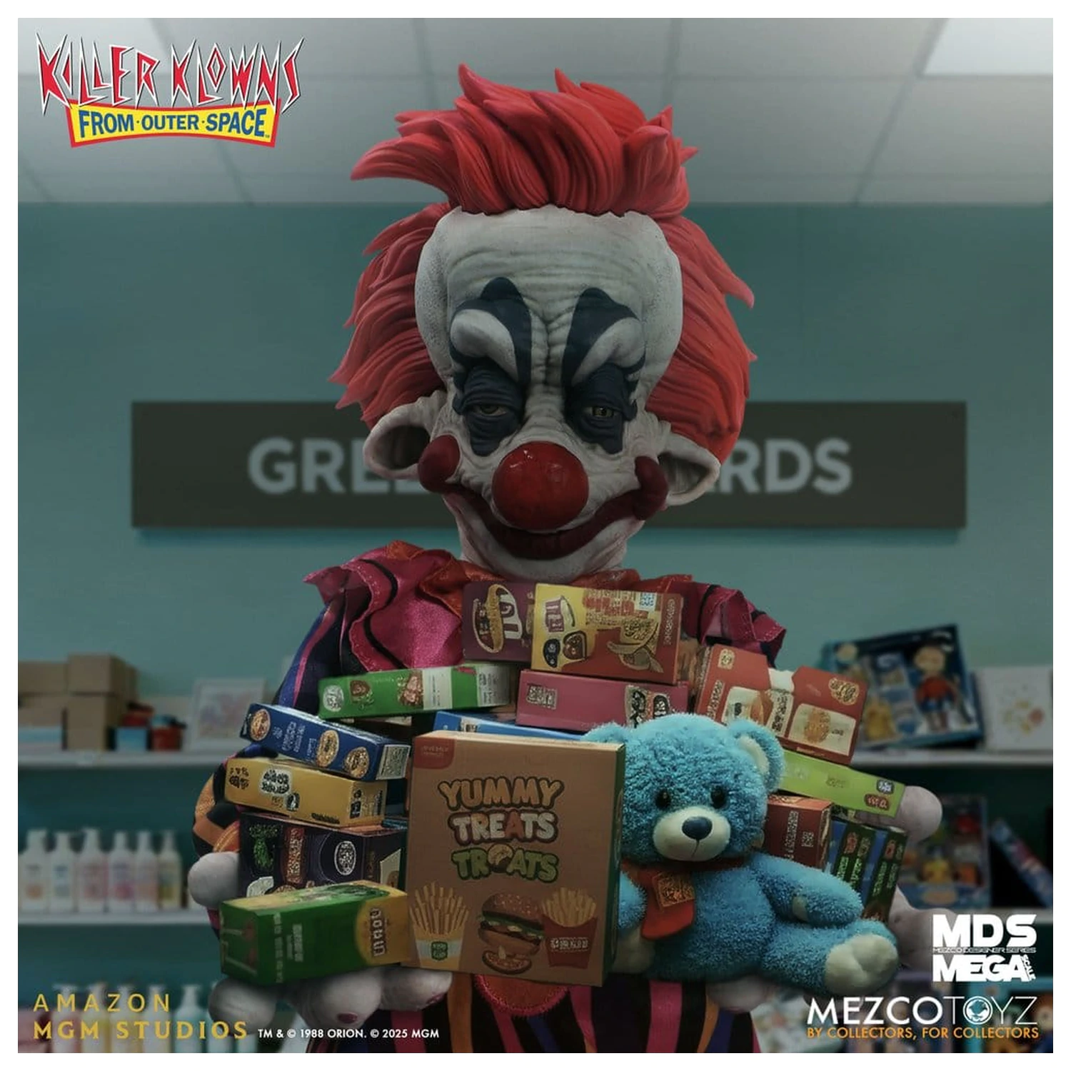 Killer Klowns from Outer Space MDS Mega Scale bábika Rudy 38 cm produktová fotografia