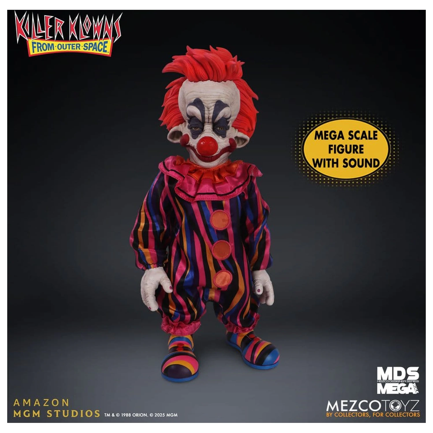 Killer Klowns from Outer Space MDS Mega Scale bábika Rudy 38 cm produktová fotografia