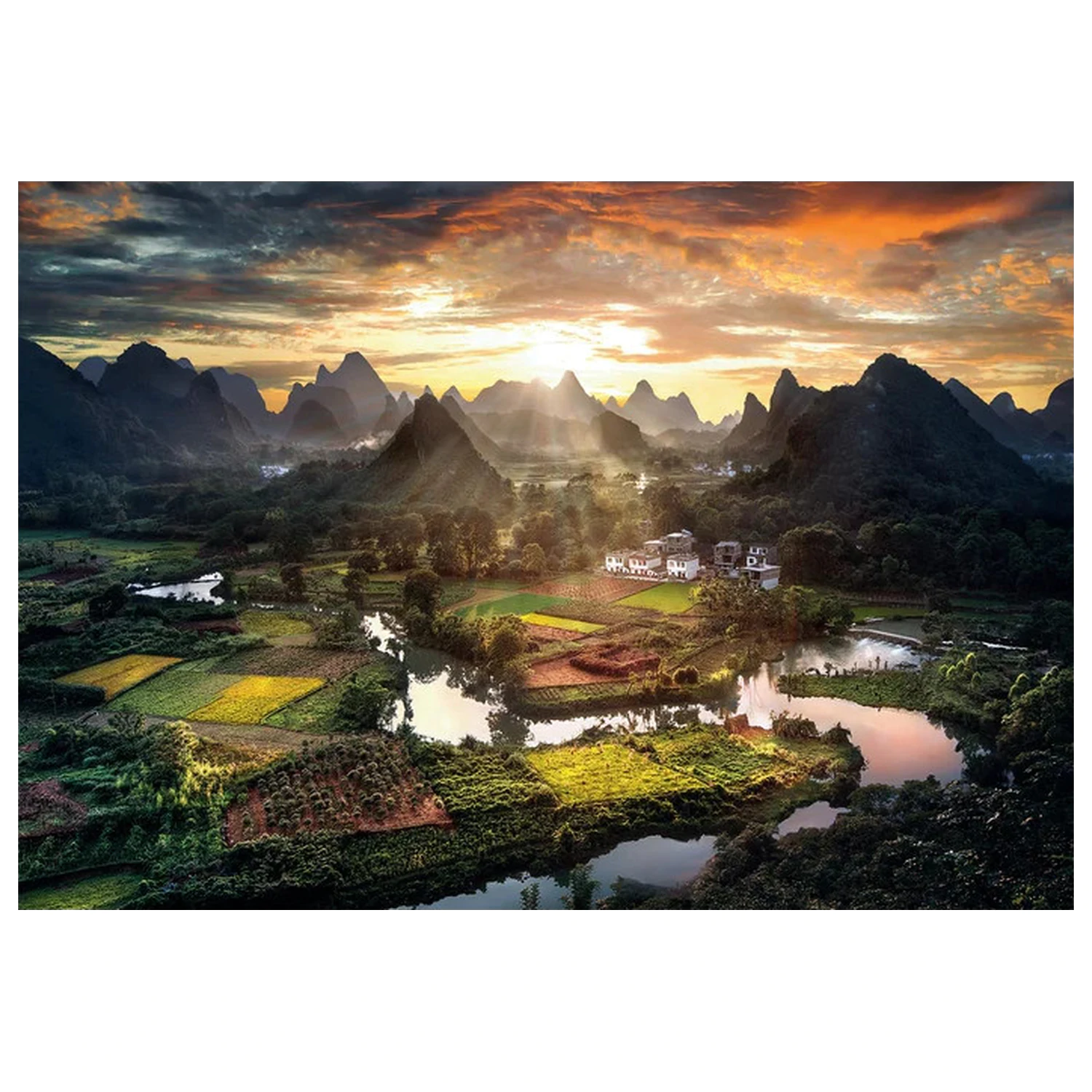 China View 2000-dielne puzzle produktová fotografia