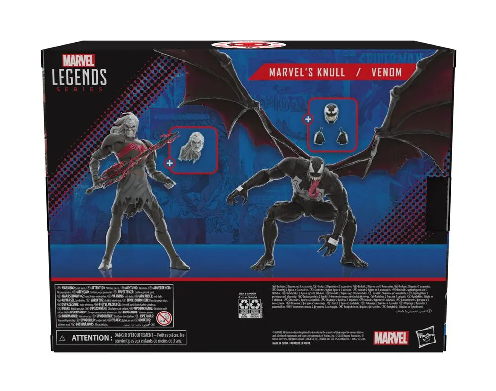 King in Black Marvel Legends Action Figure 2-balenie 2022 Marvel's Knull & Venom 15 cm termékfotó