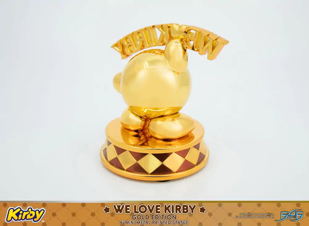 Kirby DieCast Socha We Love Kirby Gold Edition 10 cm produktová fotografia