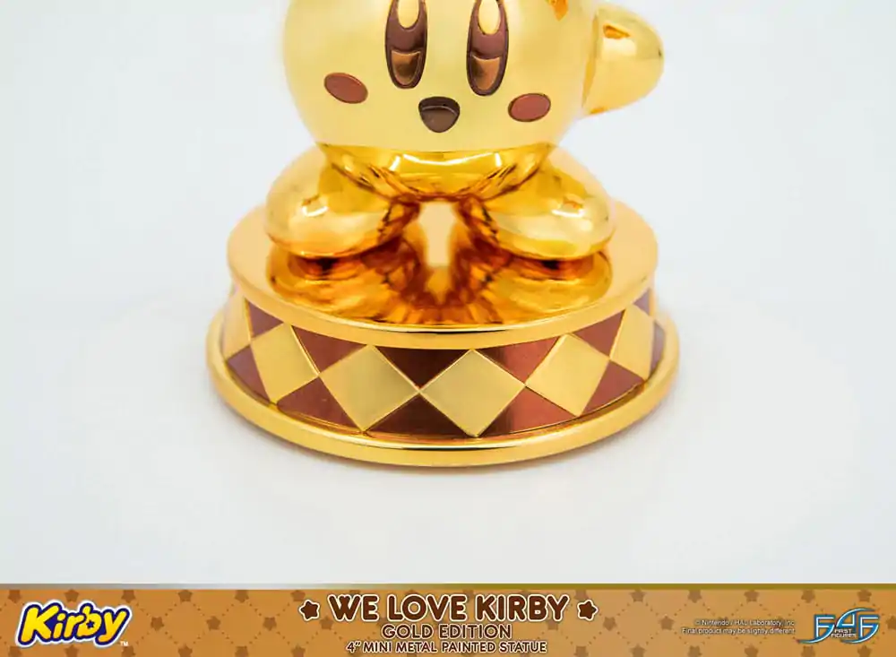 Kirby DieCast Socha We Love Kirby Gold Edition 10 cm produktová fotografia