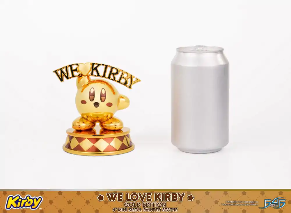 Kirby DieCast Socha We Love Kirby Gold Edition 10 cm produktová fotografia