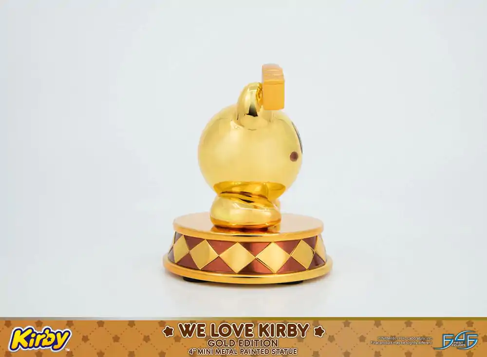 Kirby DieCast Socha We Love Kirby Gold Edition 10 cm produktová fotografia