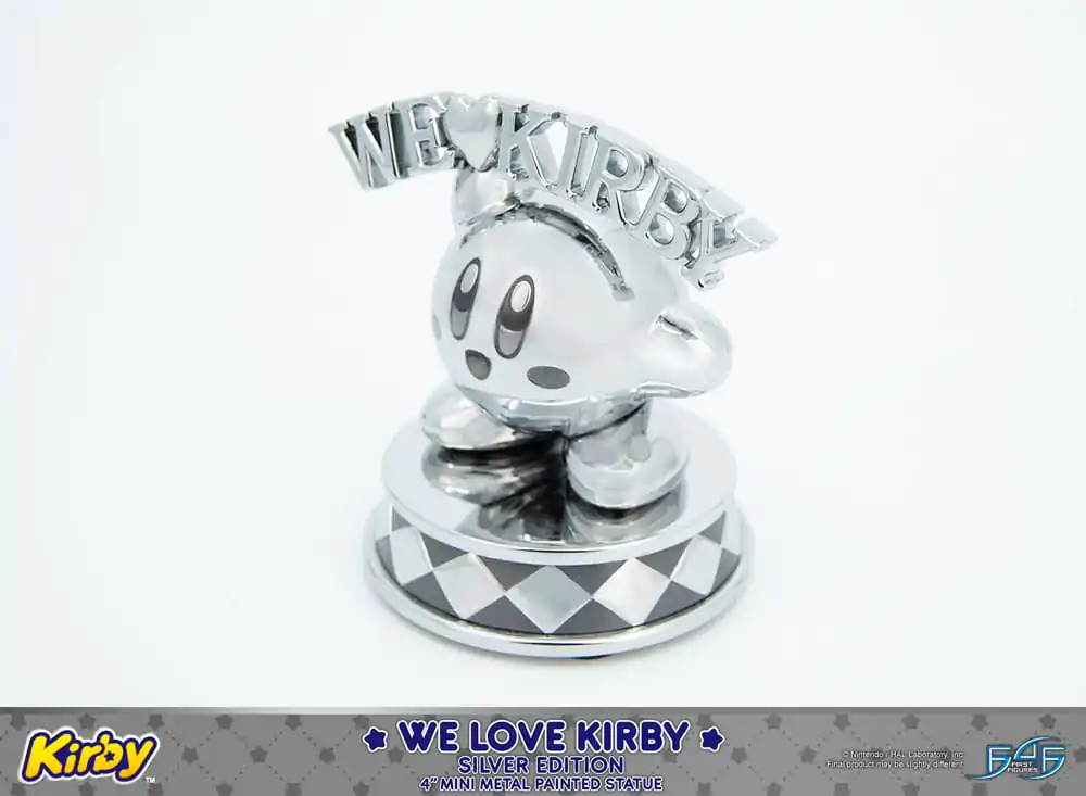 Kirby DieCast socha We Love Kirby Silver Edition 10 cm produktová fotografia