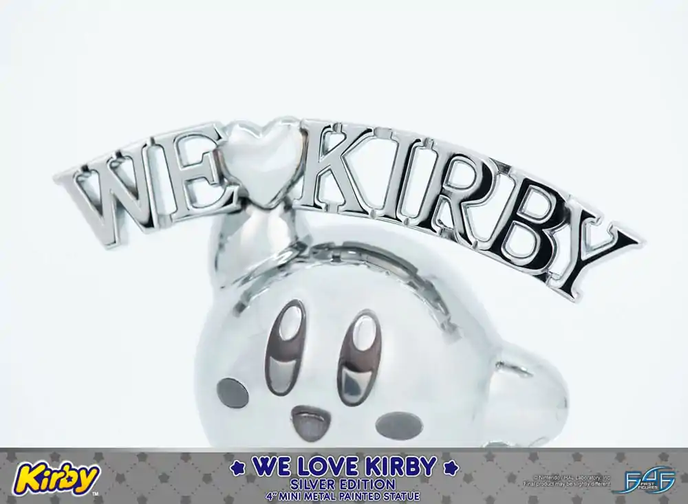 Kirby DieCast socha We Love Kirby Silver Edition 10 cm produktová fotografia