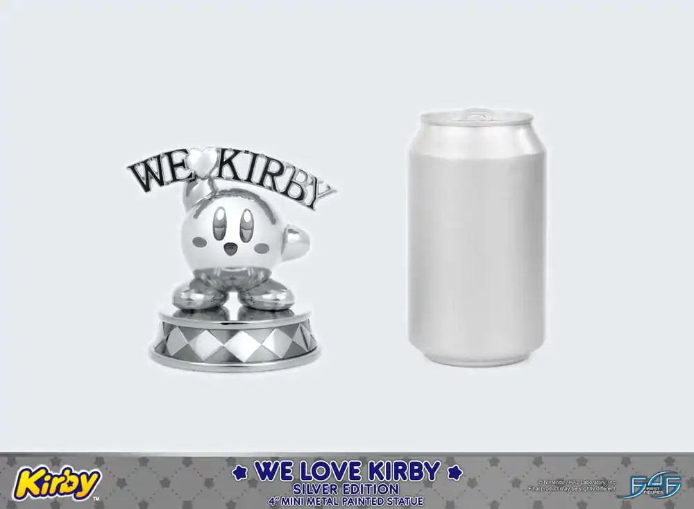 Kirby DieCast socha We Love Kirby Silver Edition 10 cm produktová fotografia