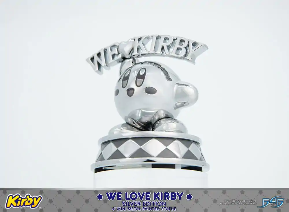 Kirby DieCast socha We Love Kirby Silver Edition 10 cm produktová fotografia