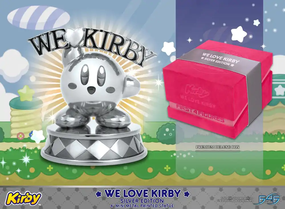 Kirby DieCast socha We Love Kirby Silver Edition 10 cm produktová fotografia