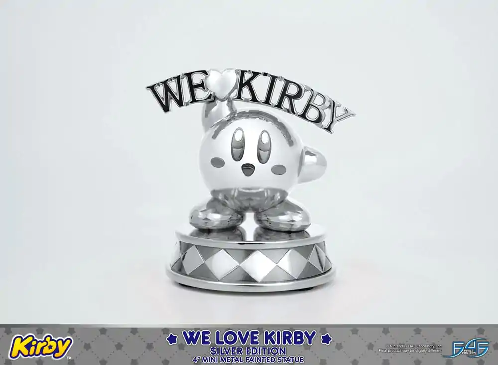 Kirby DieCast socha We Love Kirby Silver Edition 10 cm produktová fotografia