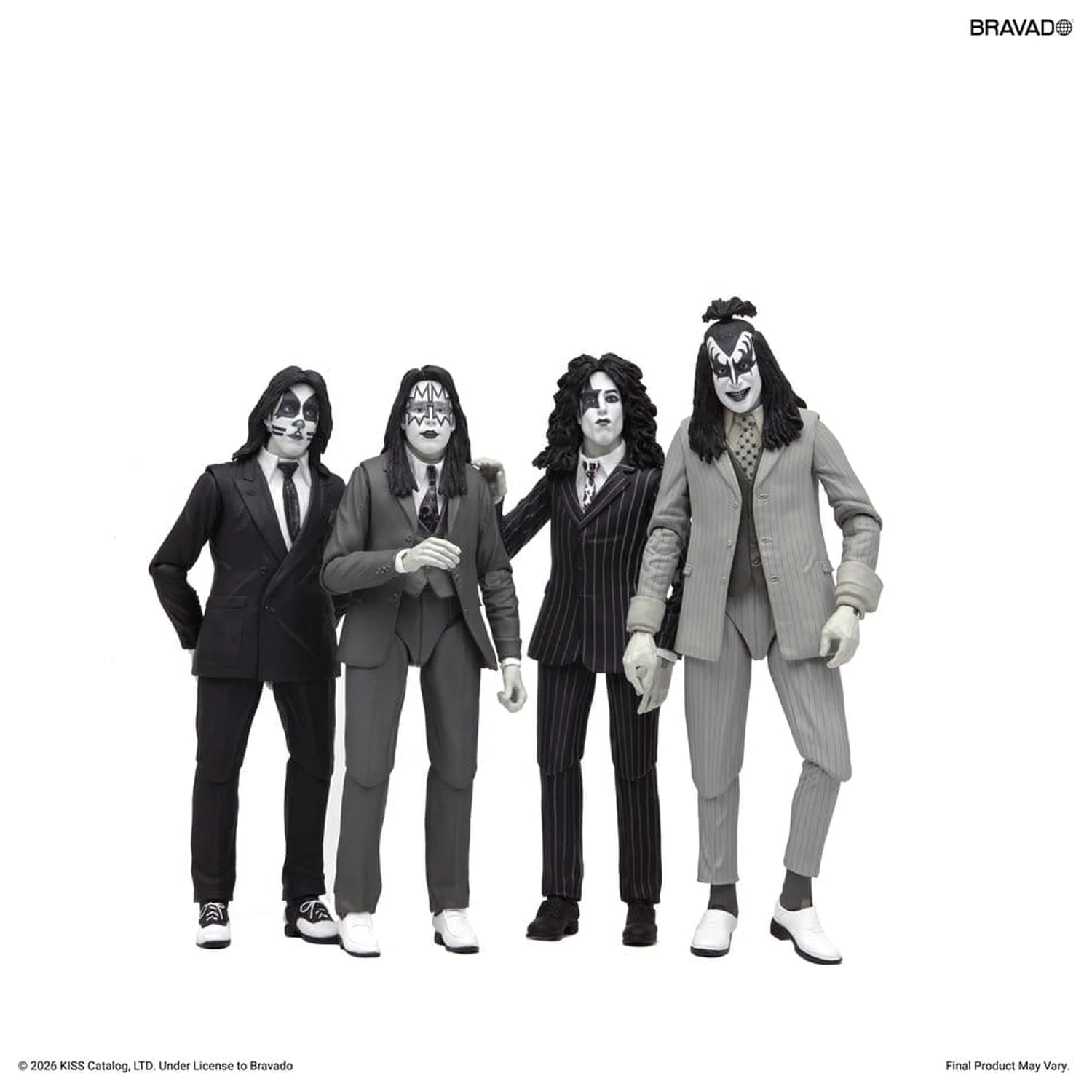 KISS Akčné figúrky 4-balenie Oblečené na zabitie Albumový obal 18 cm produktová fotografia