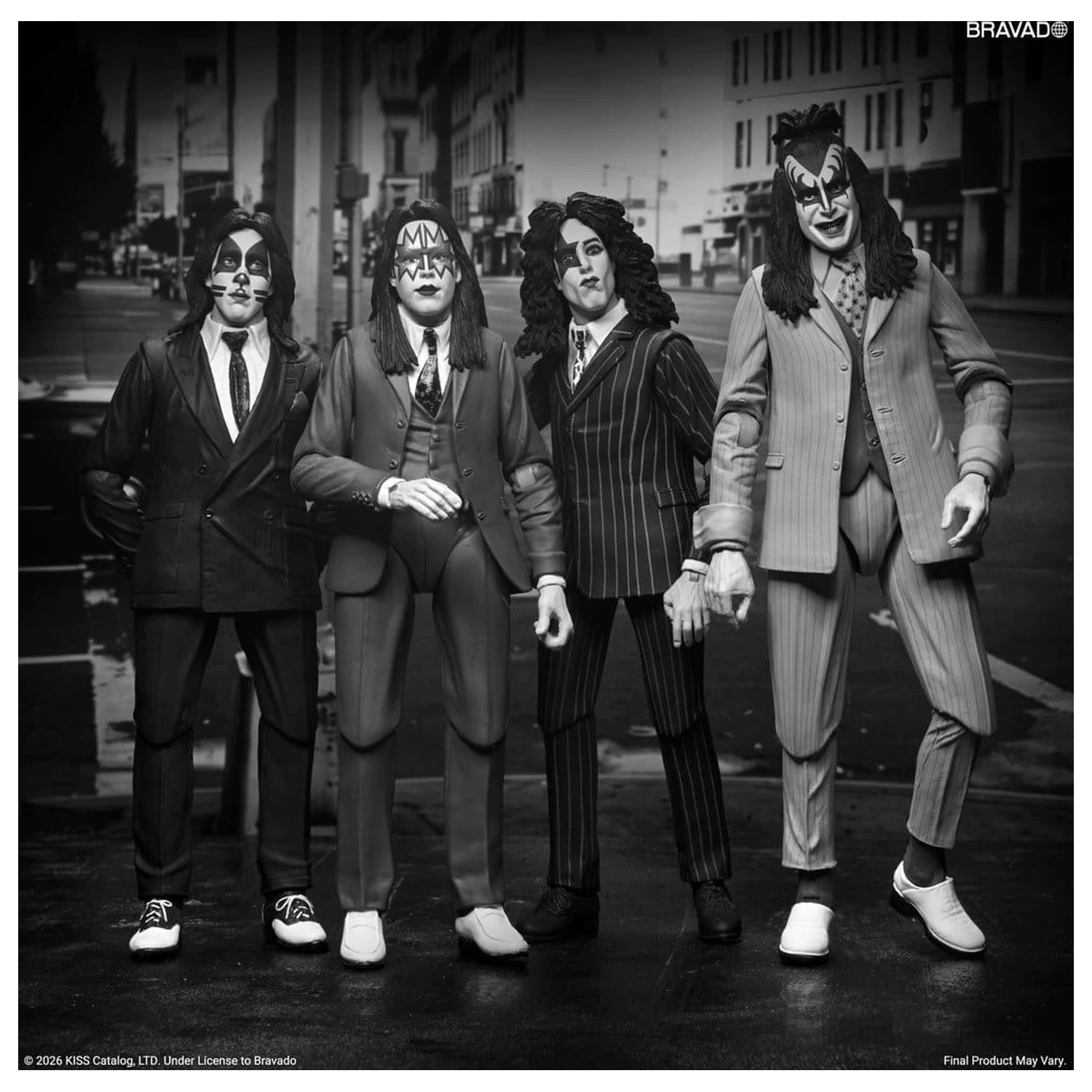 KISS Akčné figúrky 4-balenie Oblečené na zabitie Albumový obal 18 cm produktová fotografia