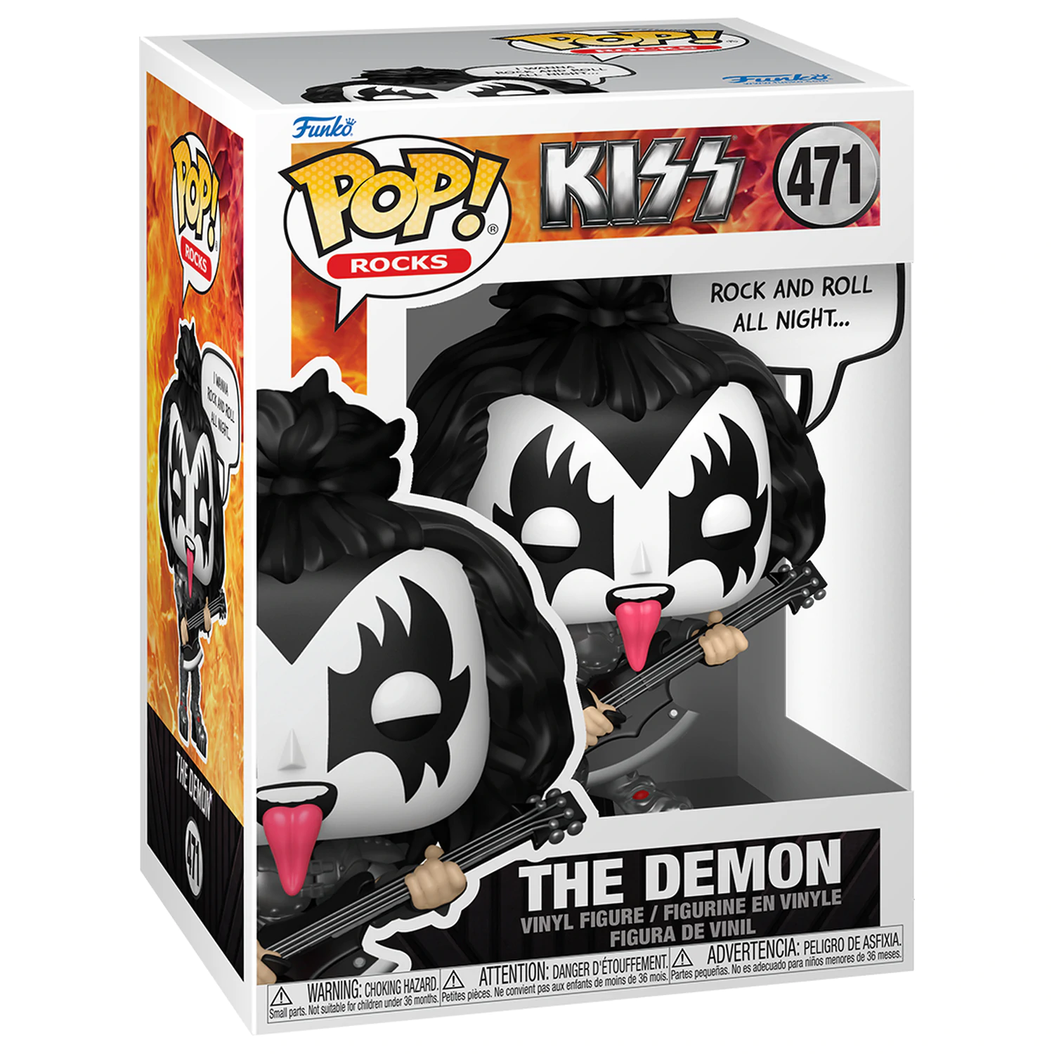 KISS Funko POP! Sayings vinylová figúrka The Demon(R&R All Night) 9 cm produktová fotografia