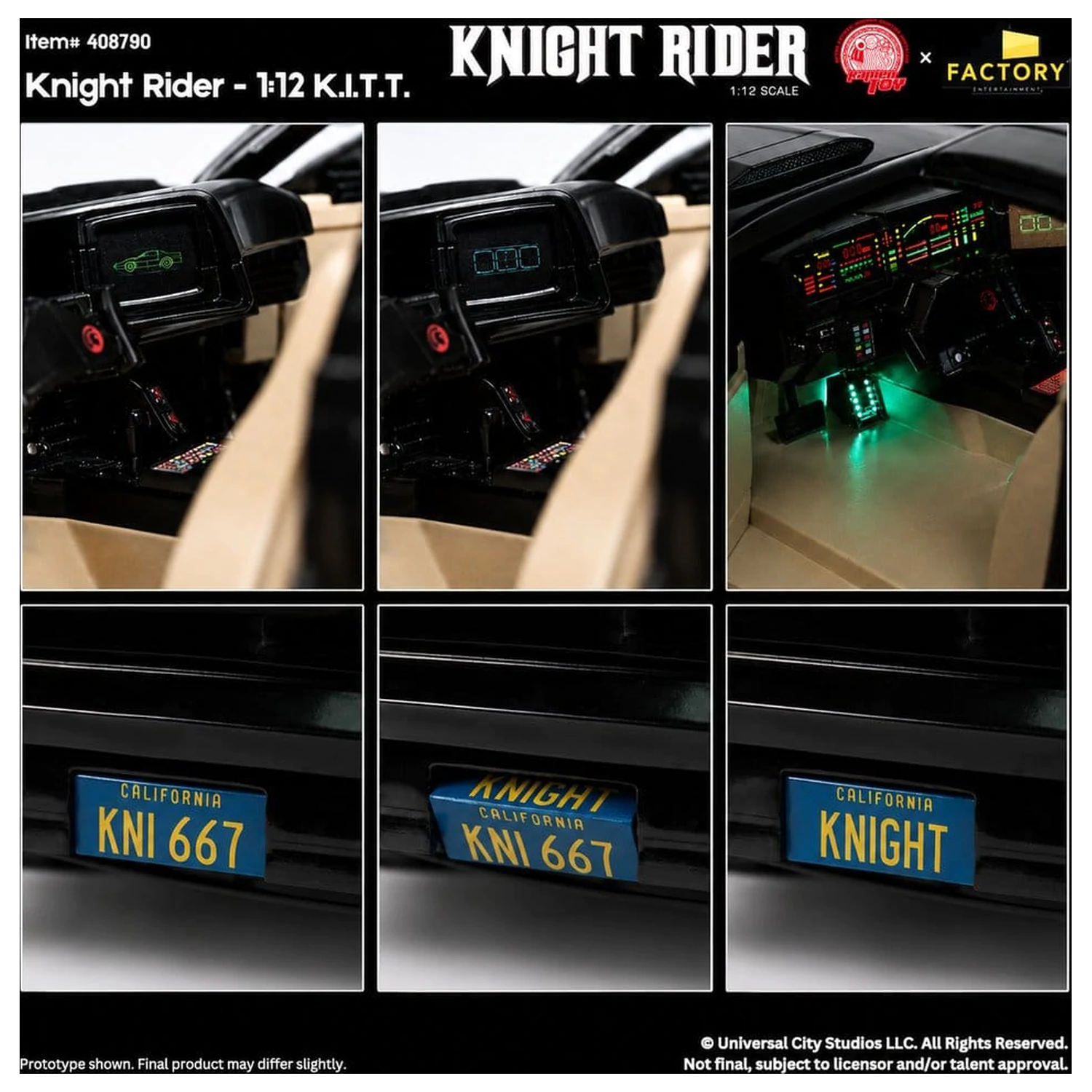 Knight Rider Akčná figúrka 1/12 K.I.T.T. s Michaelom Knightom produktová fotografia