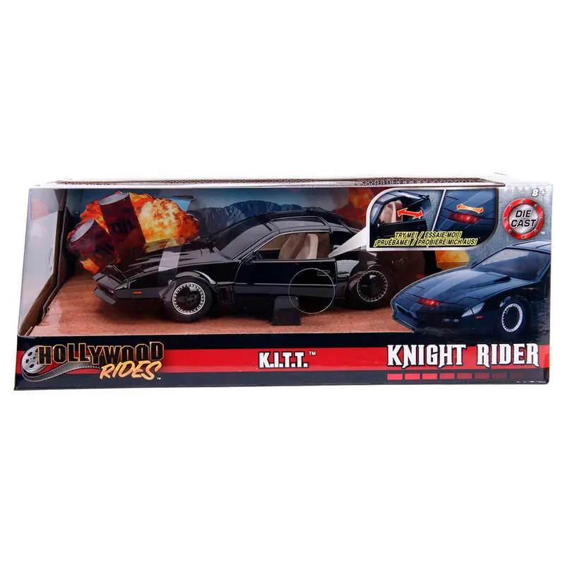 Knight Rider Diecast Model 1/24 1982 Pontiac Trans AM Try Me Kitt termékfotó