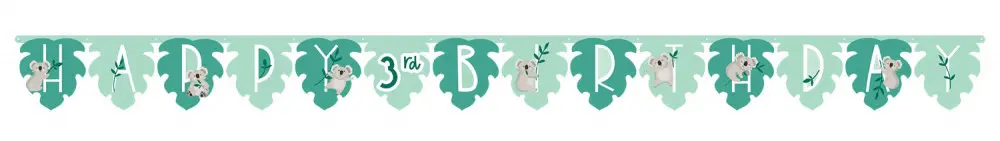 Koala Happy Birthday Obrovský banner 320 cm produktová fotografia
