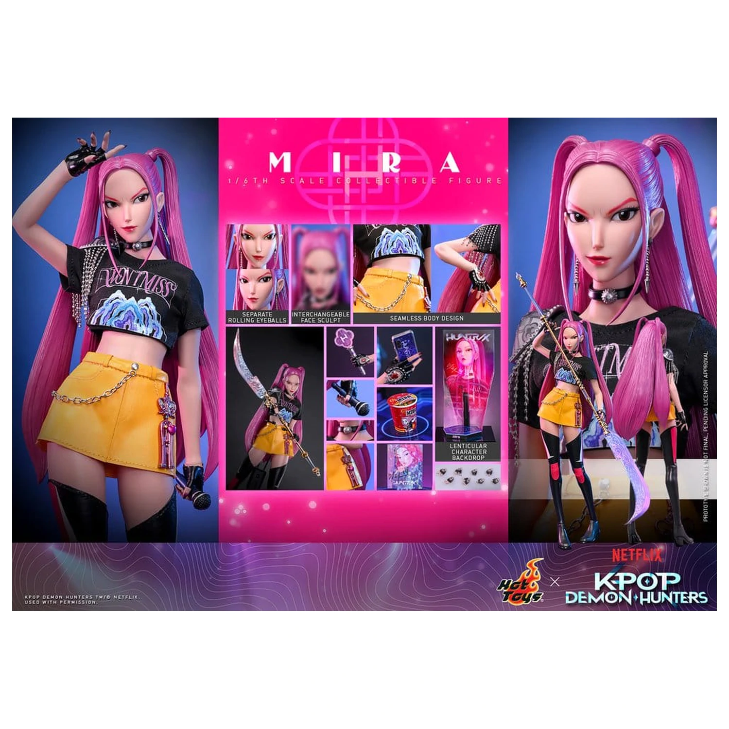KPop Demon Hunters Action Figure 1/6 Mira 28 cm produktová fotografia