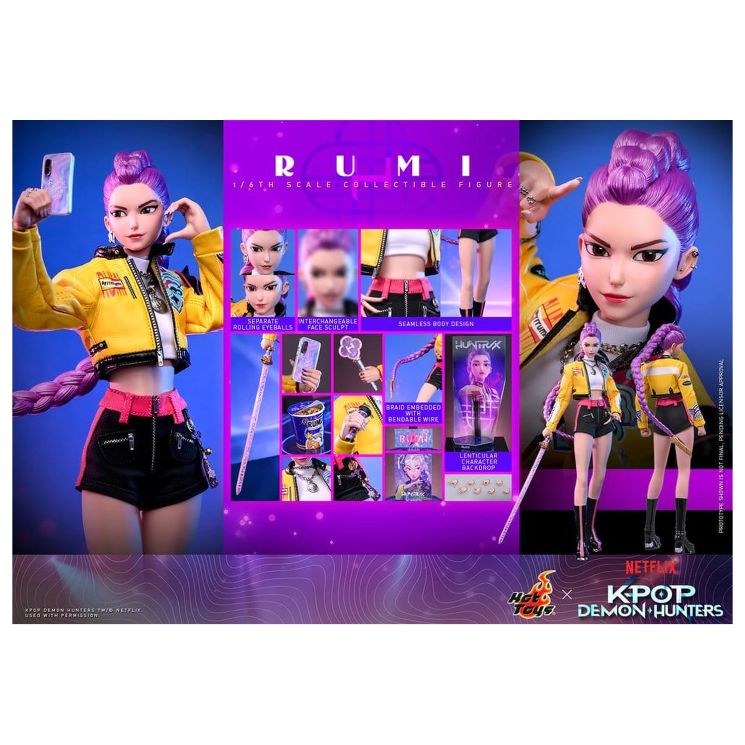 KPop Demon Hunters akčná figúrka 1/6 Rumi 28 cm produktová fotografia