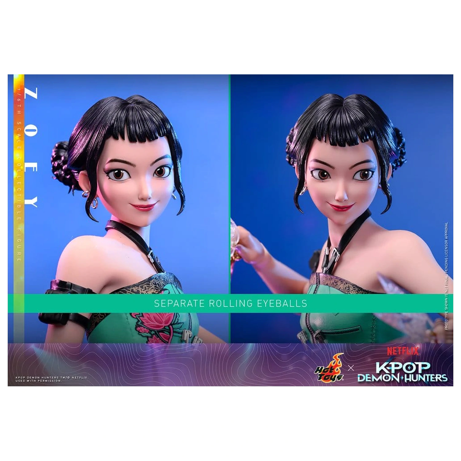 KPop Demon Hunters akčná figúrka 1/6 Zoey 27 cm produktová fotografia