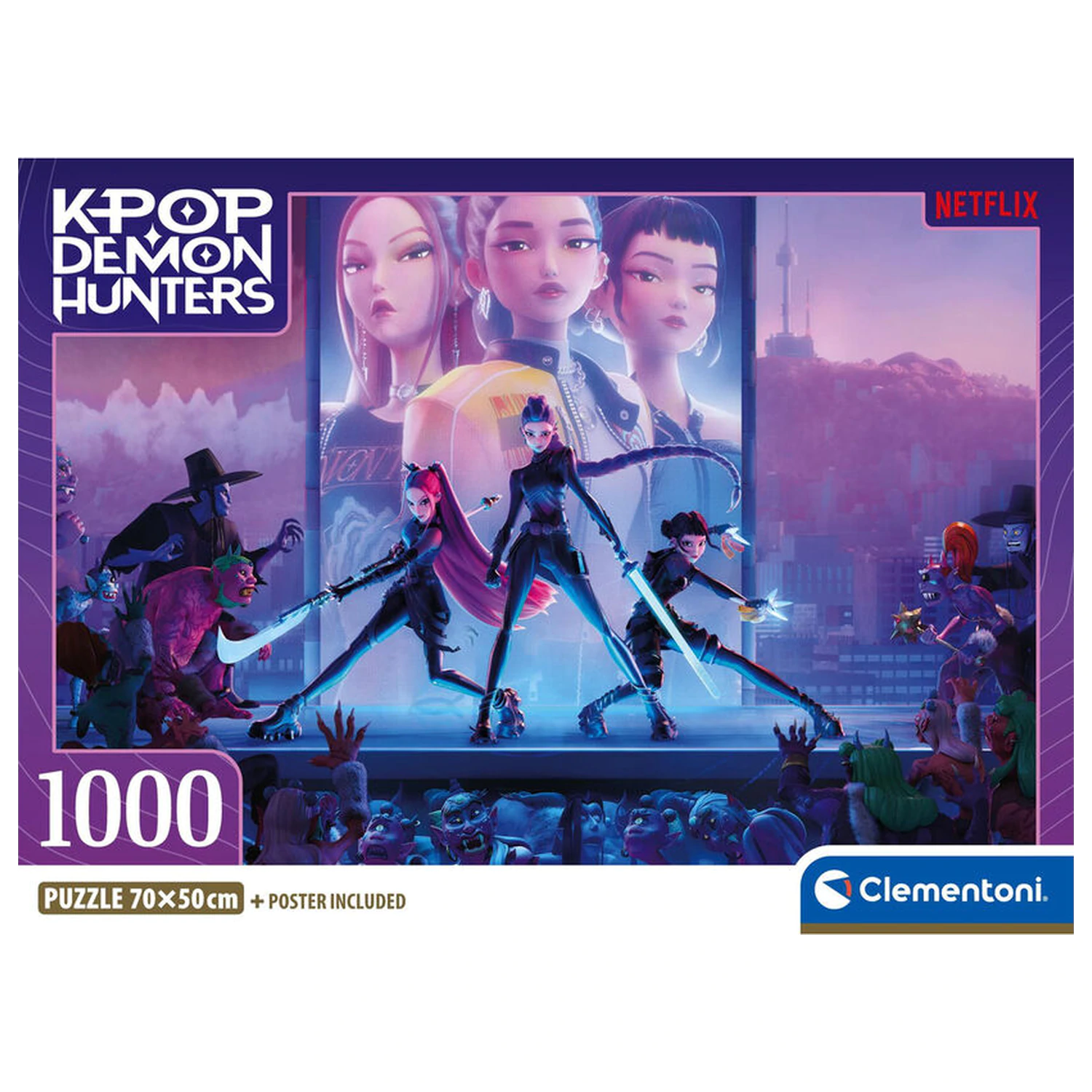 Kpop Demon Hunters 1 puzzle, 1000 ks produktová fotografia