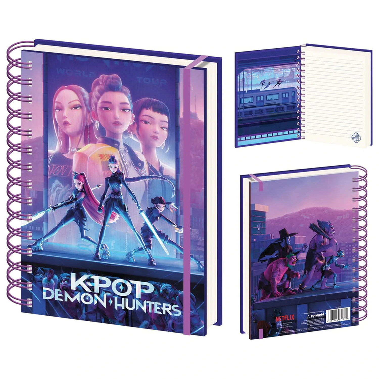 KPop Demon Hunters zápisník A5 produktová fotografia