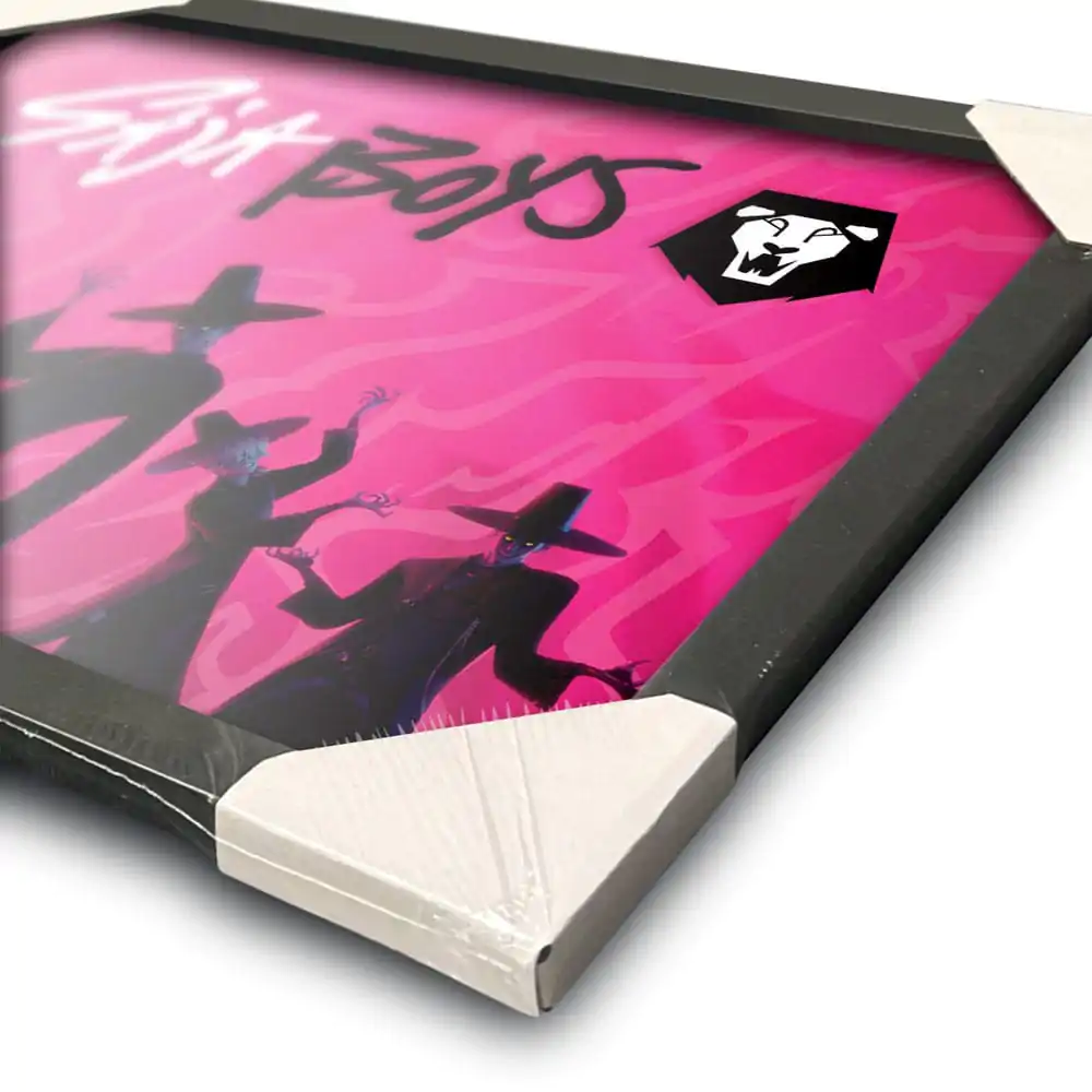 KPop Demon Hunters zberateľský plagát zarámovaný Saja Boys Idol produktová fotografia