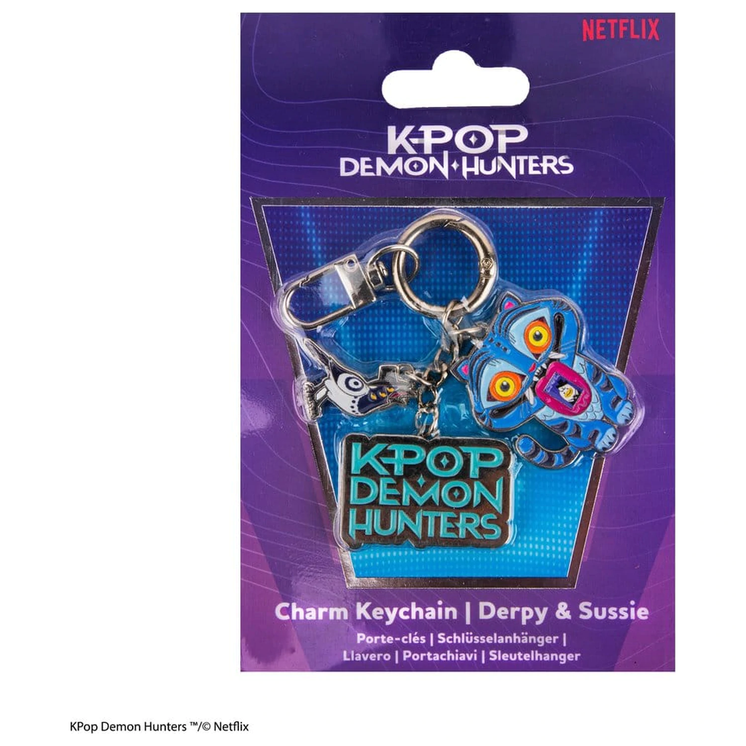 KPop Demon Hunters Charm prívesok na kľúče Derpy & Sussie produktová fotografia