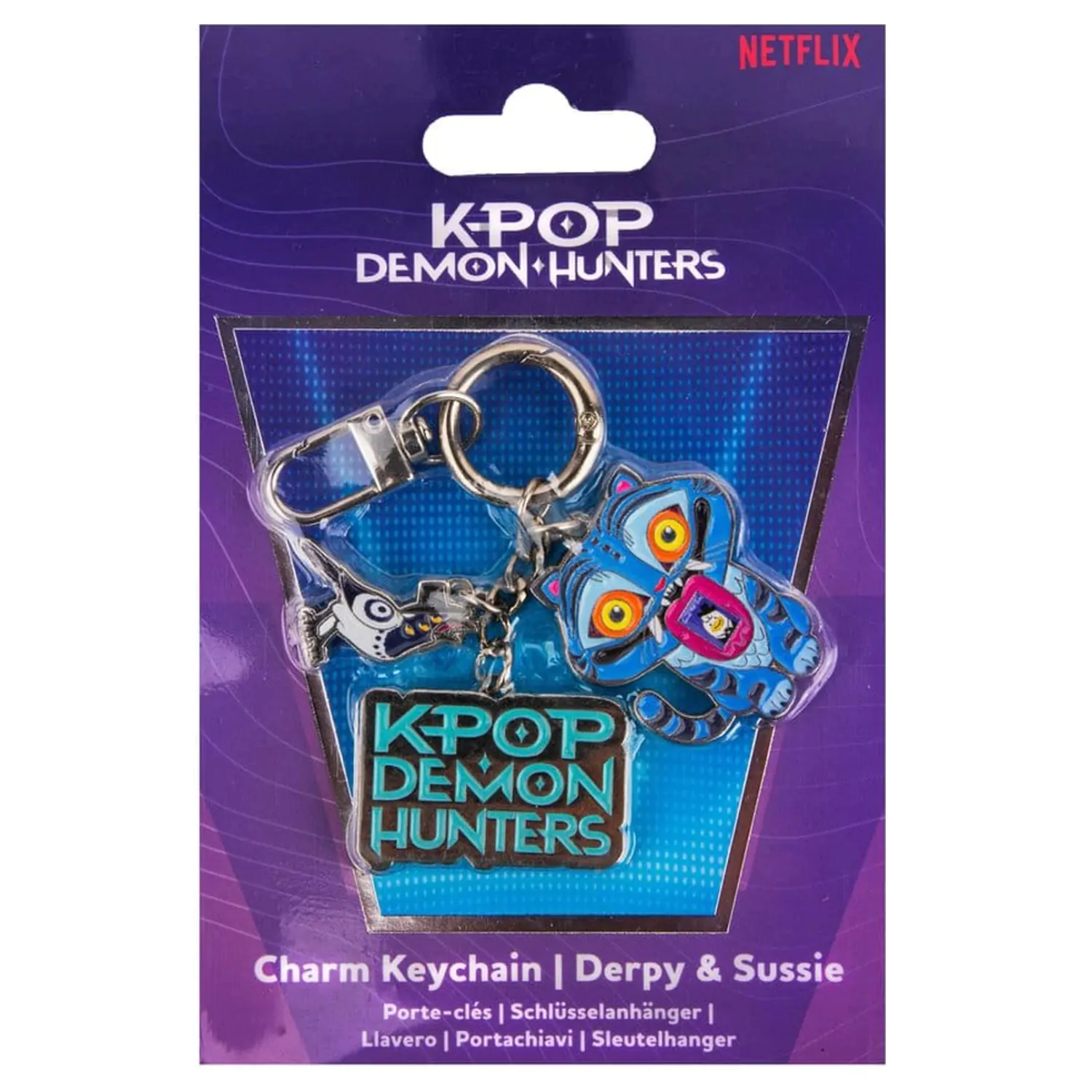 KPop Demon Hunters Charm prívesok na kľúče Derpy & Sussie produktová fotografia