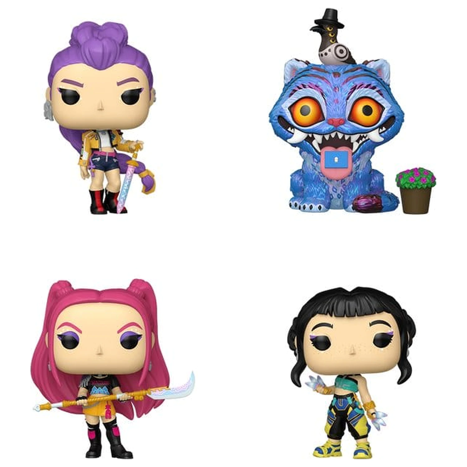 KPop Demon Hunters Funko POP! Vinylové figúrky 4-balenie Funko POP DH produktová fotografia