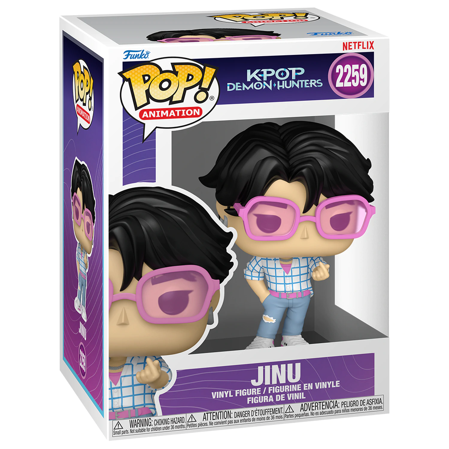 KPop Demon Hunters Funko POP! Animation Vinylové figúrky Jinu w/Chase 9 cm 5 + 1 sada produktová fotografia