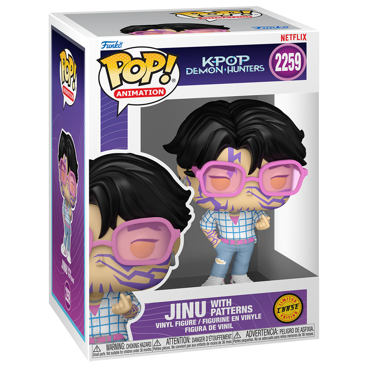 KPop Demon Hunters Funko POP! Animation Vinylové figúrky Jinu w/Chase 9 cm 5 + 1 sada produktová fotografia